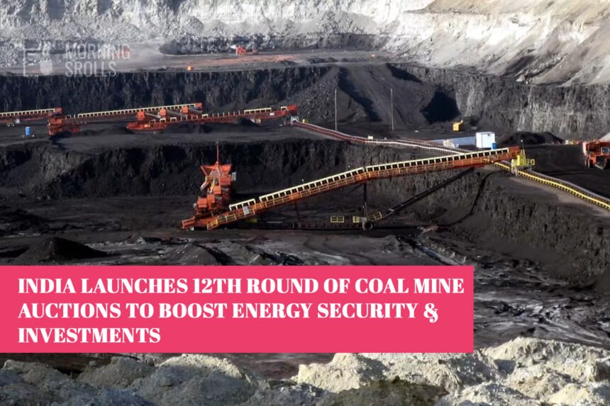 India Launches 12th Round of Coal Mine Auctions to Boost Energy Security & Investments