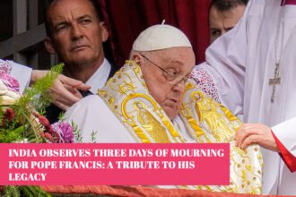 India mourns for Pope Francis Three Days of Mourning