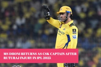 MS Dhoni Returns as CSK Captain After Ruturaj Injury in IPL 2025